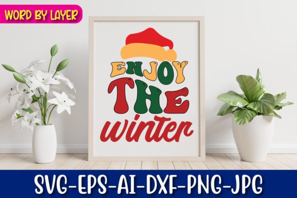 Enjoy the Winter Retro Christmas Design