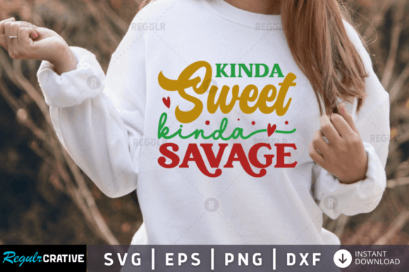 Kinda Sweet Kinda Savage Svg,Sarcastic Review