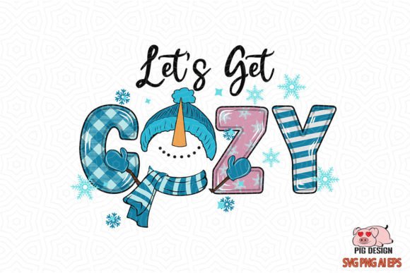 Let s Get Cozy Snowman Winter Christmas Review