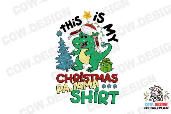 This Is My Christmas Pajama Shirt T-rex